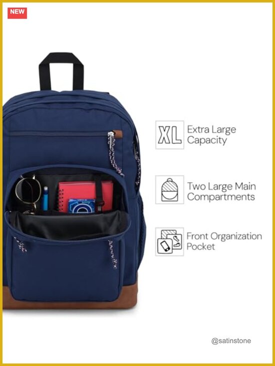 Laptop Backpack with 15-Inch Sleeve, Ergonomic Straps